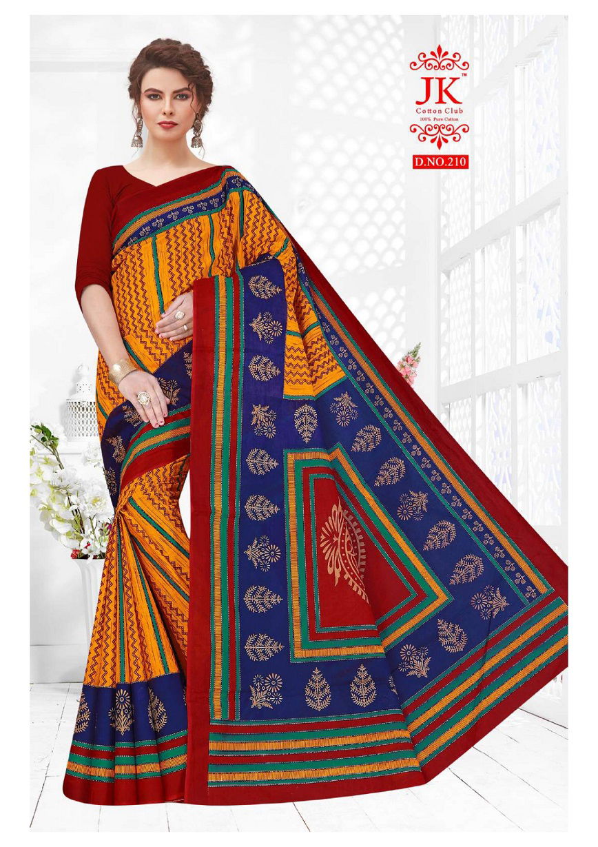 Jk Bahubali 2 Latest party Wear Cotton Saree Collection